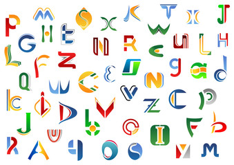 Poster - Full alphabet letters set