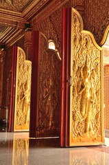 Wall Mural - thai temple door