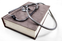Medical Book And Stethoscope