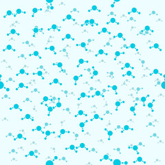 Poster - Water molecules seamless lab background