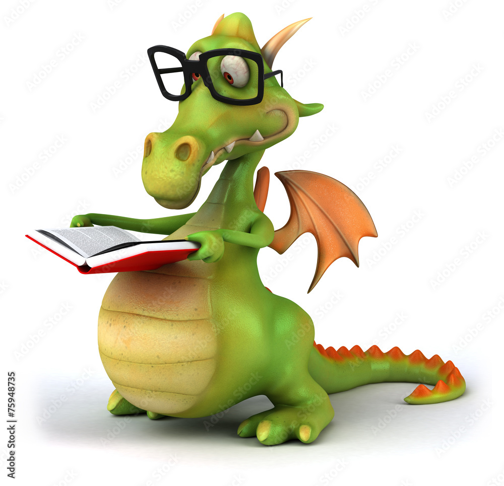 Fun dragon Stock Illustration | Adobe Stock