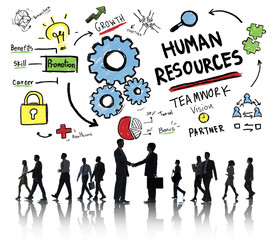 Wall Mural - Human Resources Employment Job Teamwork Business Concept