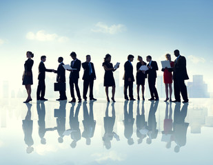 Wall Mural - Professional Business People Collaboration Team Concept