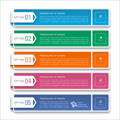 Wall Mural - infographics web banner & label design