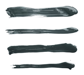 Straight oil paint brush strokes