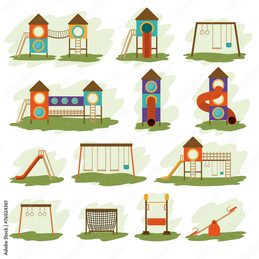 Play Structure Vector Playground design, vector illustration. Stock Vector | Adobe Stock