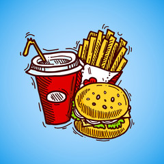 Sticker - Fast Food Icon