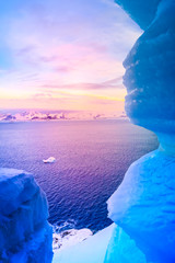 Wall Mural - blue ice cave