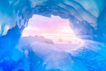 Wall Mural - blue ice cave