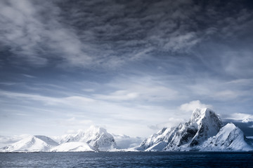 Wall Mural - snow-capped mountains
