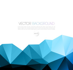 Aufkleber - Vector abstract geometric background with triangle