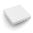 © MockupSpot - White square box template.