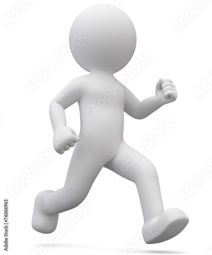 Männchen in Eile – Stock-Illustration | Adobe Stock