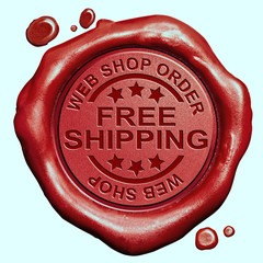 Wall Mural - free shipping stamp