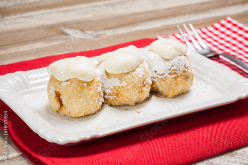 Cottage Cheese Dumplings Hungarian Traditional Dessert Buy This