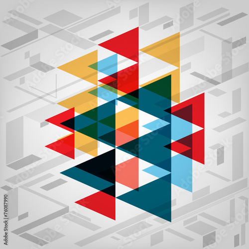 Creative abstract triangle geometric background.