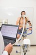 © WavebreakMediaMicro - Man doing fitness test on exercise bike