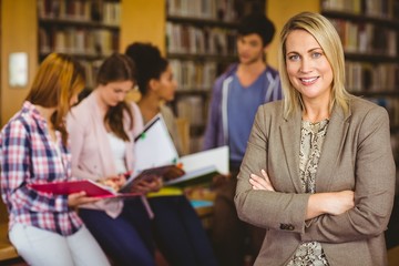 Poster - Professor looking at camera with arms folded