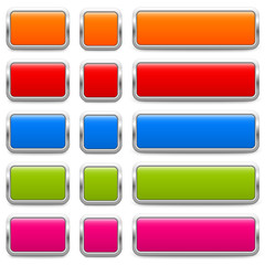 Wall Mural - SET of metallic buttons – 3 Variants (IV)