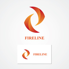 Poster - Abstract fire logo