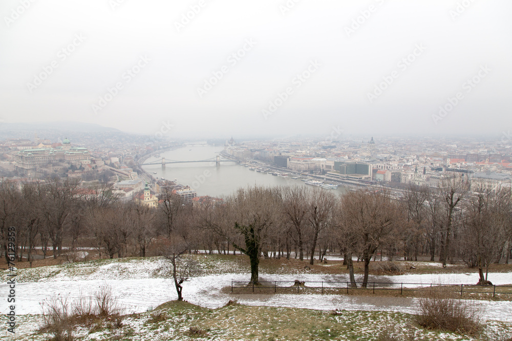 Panorama view on Budapest
