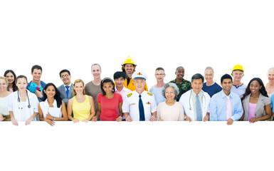 Wall Mural - Diversity of Professional Occupation People Workers Concept