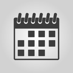 Poster - The calendar icon. Calendar symbol.