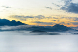Fototapeta Na ścianę - Fog on the mountain