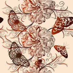  Floral vector pattern for design