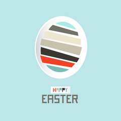 Sticker - Easter Paper Cut Egg Vector