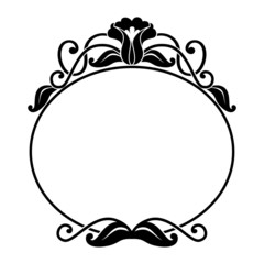 Wall Mural - decorative oval frame