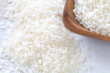 Sticker - Asian white rice or uncooked white rice