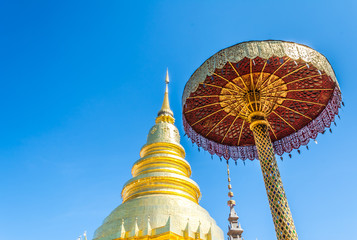 Wat Phra That Hariphunchai, Thailand .