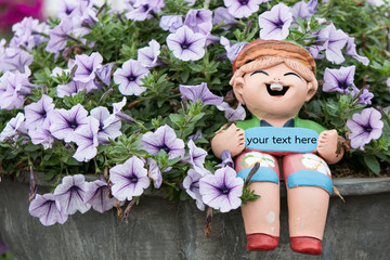 Wall Mural - Colorful petunias close-up