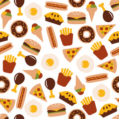 Wall Mural - food seamless pattern