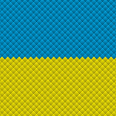 Canvas Print - flag of ukraine diamonds background