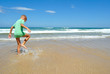 © mbolina - Young boy playing on the beach