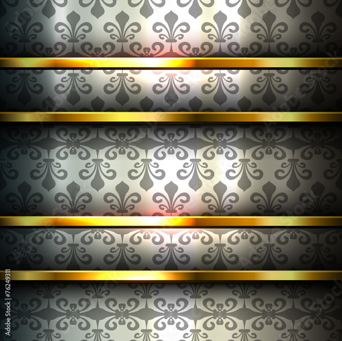 Abstract background with floral ornaments