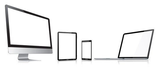 Poster - Modern digital tech device collection