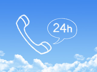 Sticker - phone cloud shape