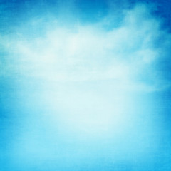 Fototapete - Blue sky and clouds abstract illustration