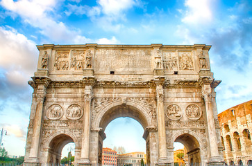 Fototapete - Arch of Constantine, Rome