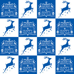 Sticker - Christmas Reindeer Seamless