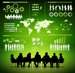 Poster - Global Business Planning Analyst Meeting Vector Concept