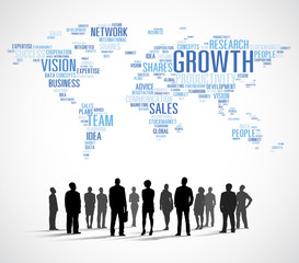 Poster - World Concept Growth Vision Network Sales Concept