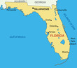 Florida - vector map