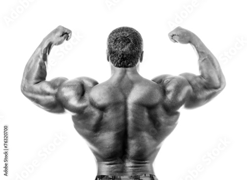 Naklejka dekoracyjna Bodybuilder posing