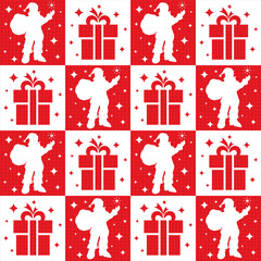 Sticker - Christmas Santa Claus Seamless