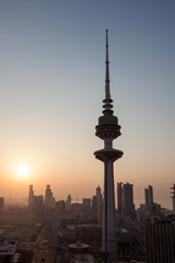 Fototapete - The Liberation Tower in Kuwait City. Middle East