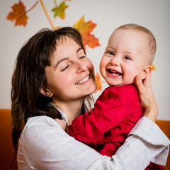 Wall Mural - Mother with baby